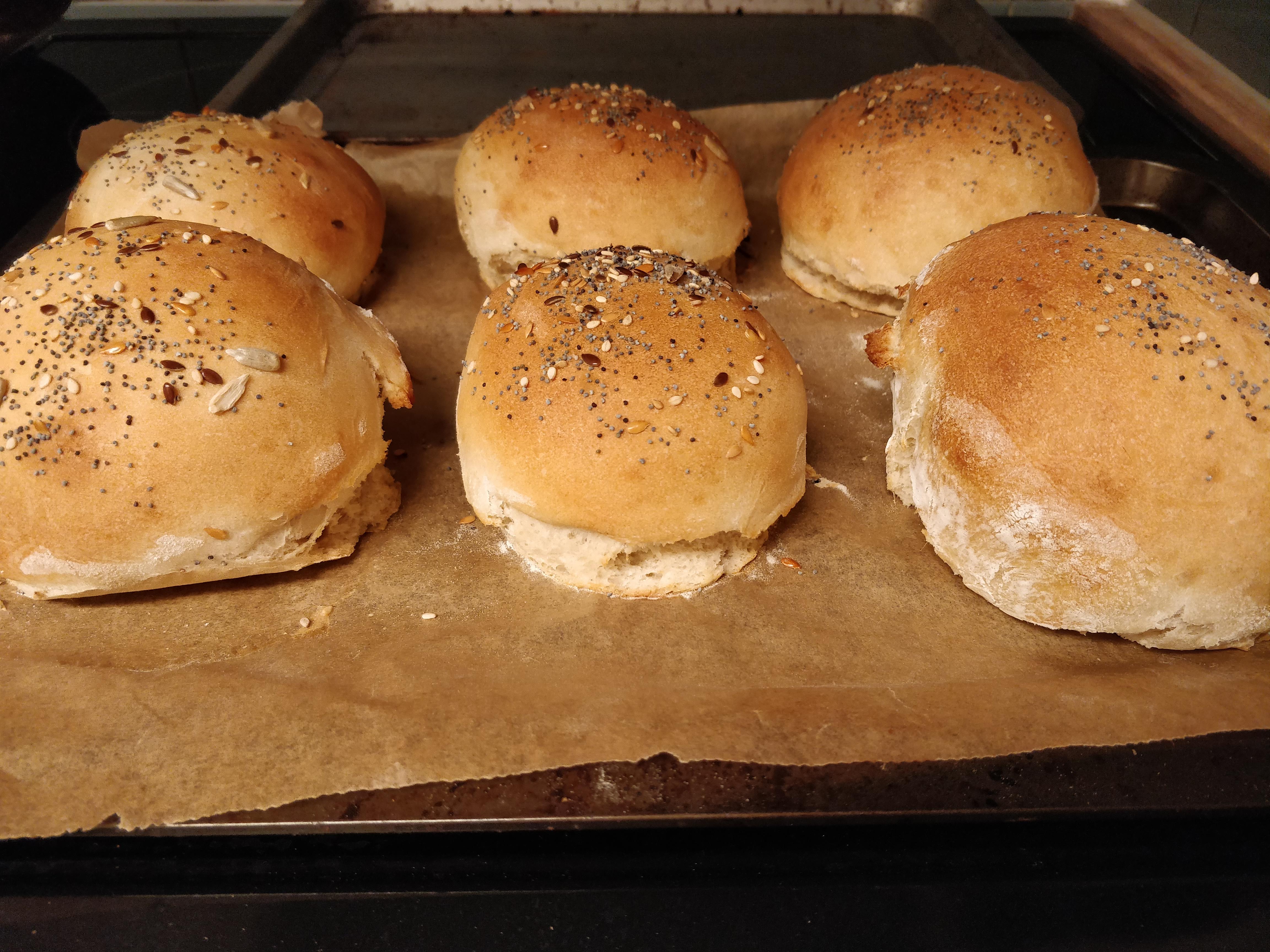 Bread buns I made for my plastic free barbecue - they were delicious.