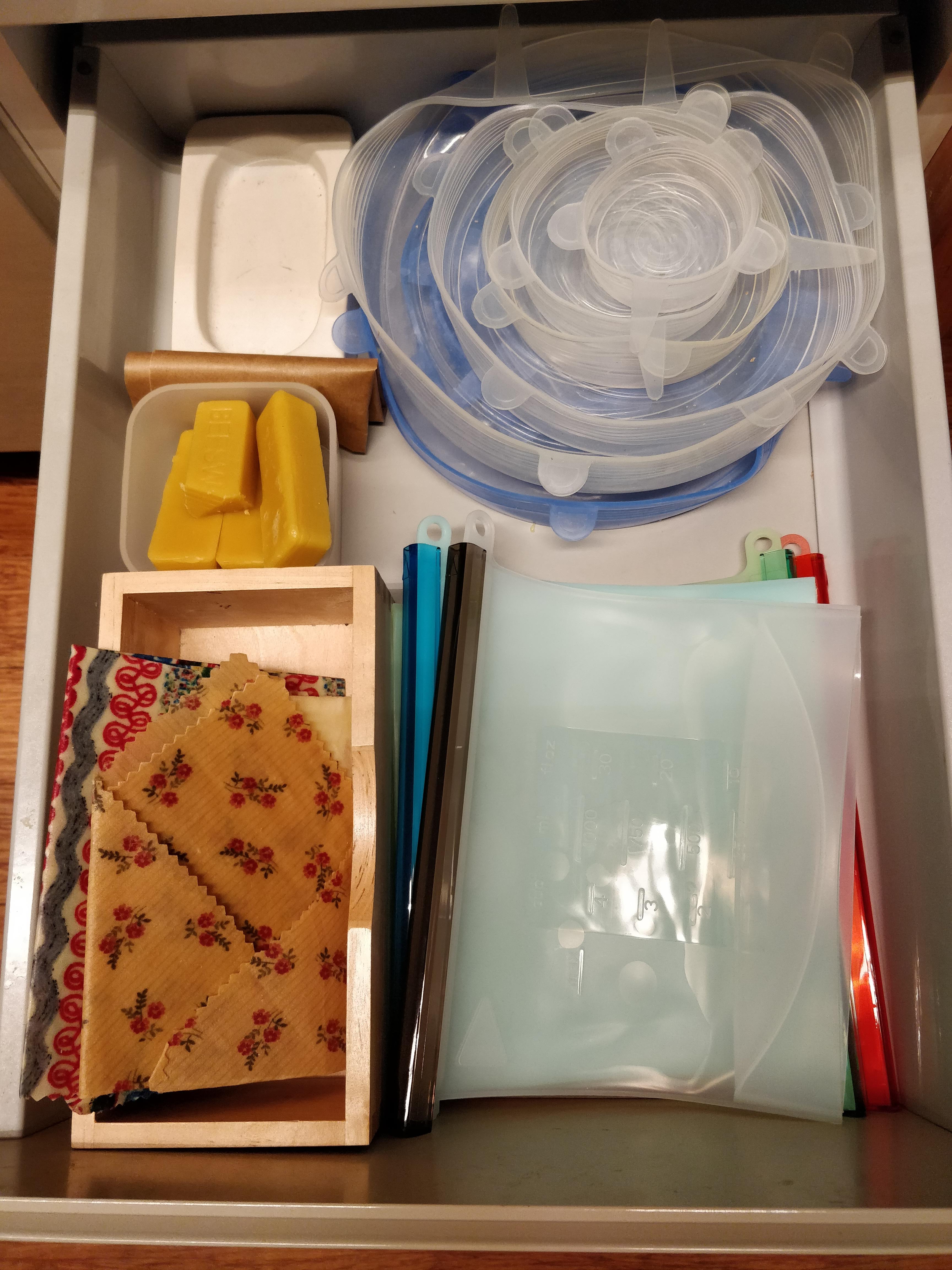 Our food storage drawer.